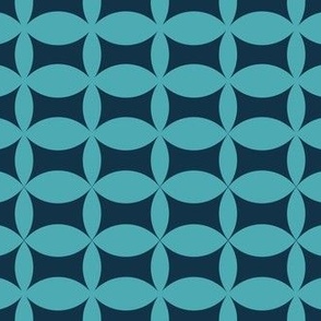 Circles Teal and Blue