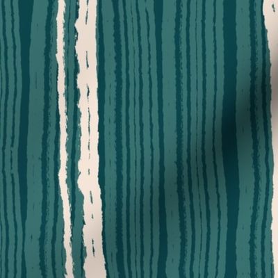 Organic Bohemian Stripes in blue, white, and turquoise