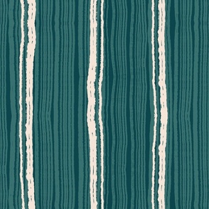 Organic Bohemian Stripes in blue, white, and turquoise