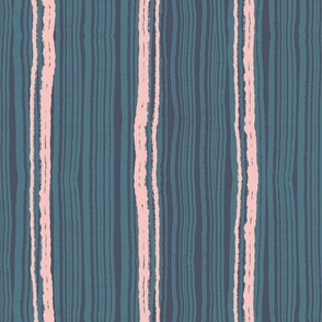 Organic Bohemian Stripes in Purple, Pink and Blue fabric