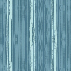 Organic Bohemian Stripes in Coastal Blue