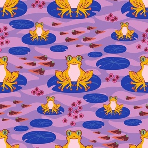 Froggy Pond - Lavender Purple (MEDIUM)