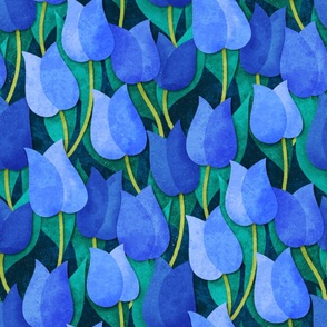 Moonlit Tulips Large Scale