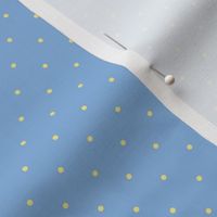 Bo Peep polka dots blue with yellow