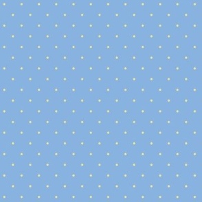 Bo Peep polka dots blue with yellow