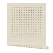 Square Grid Dots - Extra Large Textured Neutral Earth Tones Benjamin Moore Cloud White Palette Subtle Modern Abstract Geometric