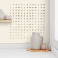 Square Grid Dots - Extra Large Textured Neutral Earth Tones Benjamin Moore Cloud White Palette Subtle Modern Abstract Geometric