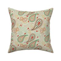 Tropical Sage Paisley Pattern-MEDIUM