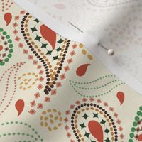 Tropical Beige Paisley Pattern-Small 