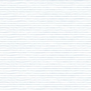 Medium Seersucker Stripe -  Light Blue on White 