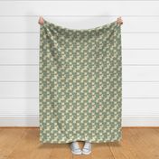 Small / Mid-Century Modern Geometric - Minimalist Retro - Sage Green