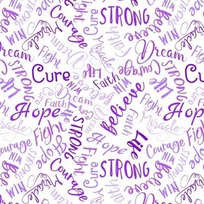 words of hope - shades of purple