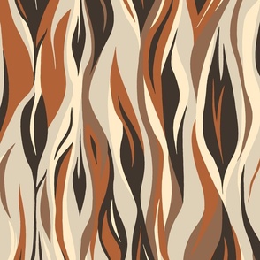 Abstract wave pattern in warm neutrals