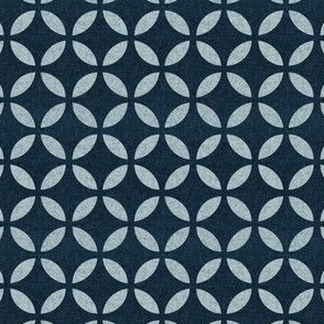 (small scale) modern geometric - blue/blue  - home decor - LAD24