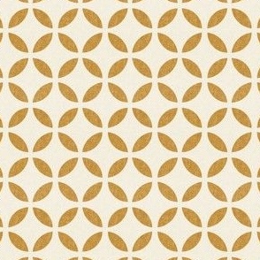 (small scale) modern geometric - golden/cream - home decor - LAD24