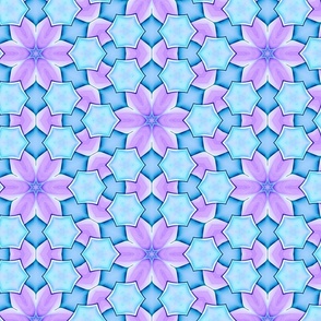 Blue and Purple Geometric Shapes 