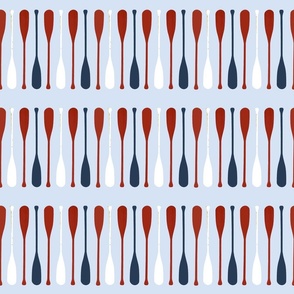 Red White And Blue Paddle Stripes