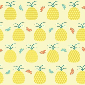 Pineapple Punch - Pastel Yellow - Fruits - Food - Citrus - Sweet - Kids - Summer - Tropical - Vacation - Punch - Party