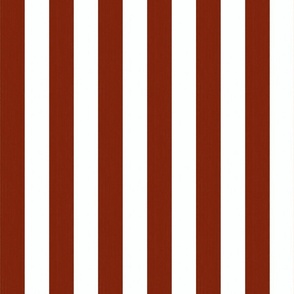 Caban Stripes - Earthy Red & White