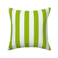 Cabana Stripes - Neon Green & White