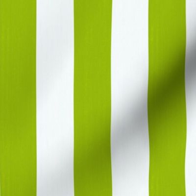 Cabana Stripes - Neon Green & White