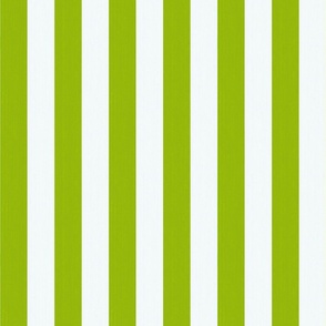 Cabana Stripes - Neon Green & White