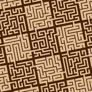 Checkerboard Maze A - ebony beech
