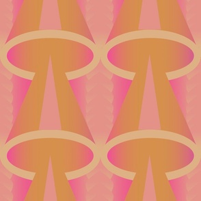Trippy Light Cones - Oversized Pattern