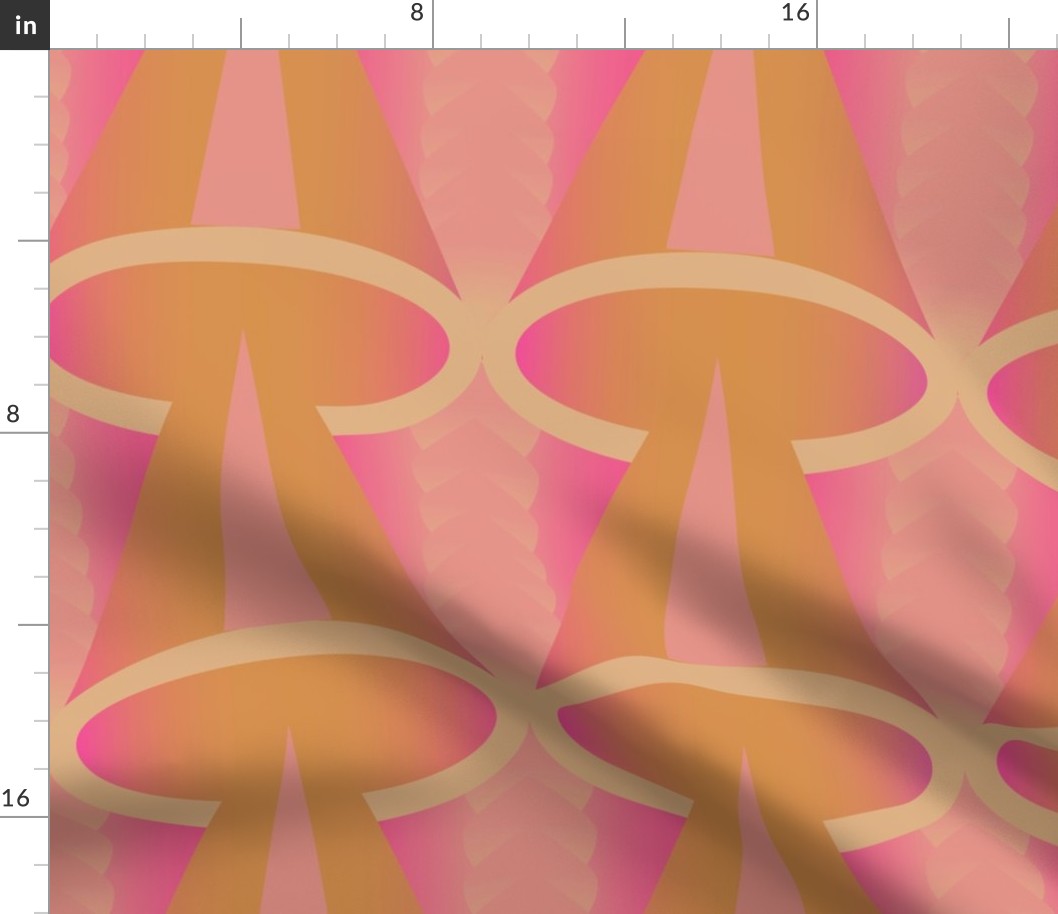 Trippy Light Cones - Oversized Pattern