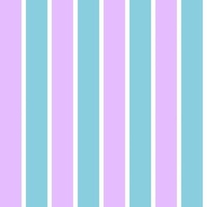 Outdoor Beach Stripe - Teal & Purple