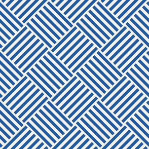 Modern Geometric Stripe | Cobalt Blue