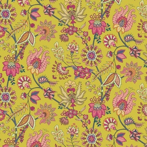 INDIAN FLORAL Yellow