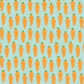 Easter Carrots Horizontal (Mint Green)