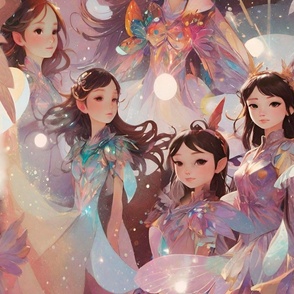 fairies, girls, beautiful, asians