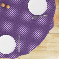 Violet and Cream Polka Dots