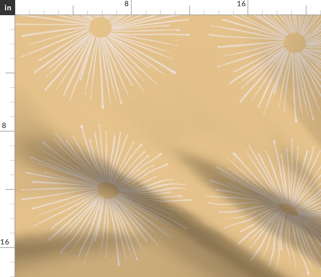 Warm Minimalism Starburst in 'Stone' on 'Sand'