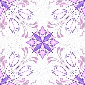 Star Floral Pink Purple