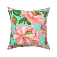 Frogs In The Roses - Romantic Summer Floral