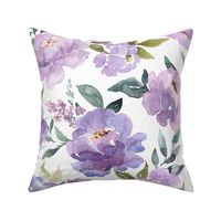 Jumbo / Purple Peony Florals