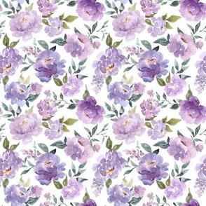 Small / Lavender and Purple Peony Florals for Spring and Easter