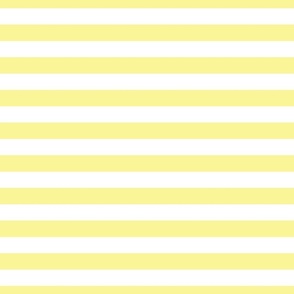 FS Creamy Yellow and White One Inch Stripe 