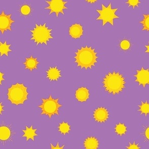 Sunshine on Purple with the Sun Scattered Everywhere