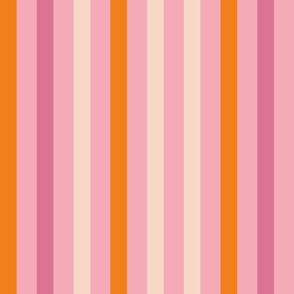 Funky Wilderness - Vertical Stripes on Pink!