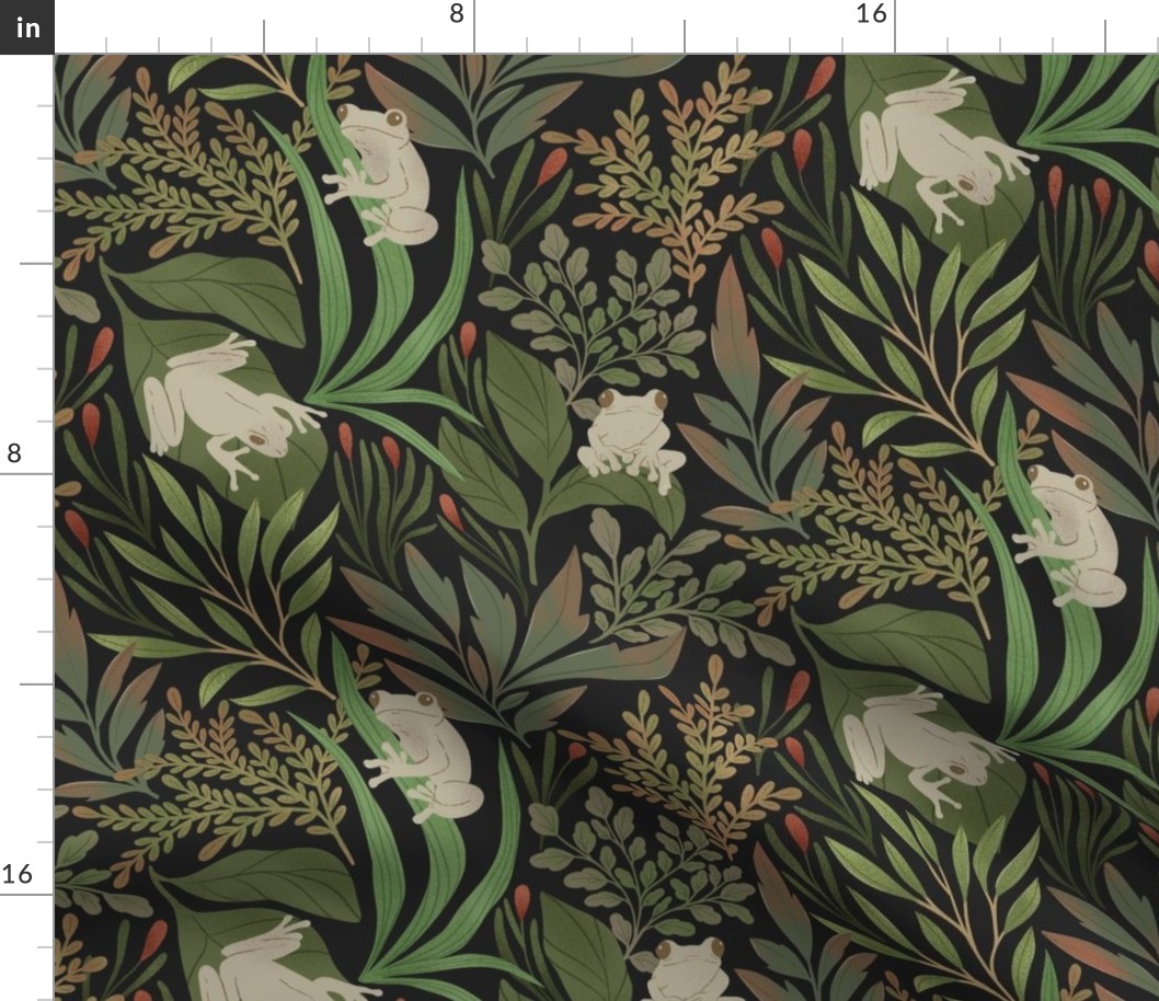 Leap into the Green: Leap Year Frogs Pattern Design