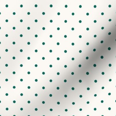 Mini Micro Green Pin Dots, Vintage Preppy Polka Dots 