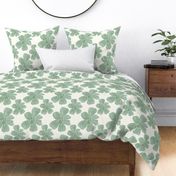 Dracaena Dream - Elegant Watercolor Plant Pattern, Soft Green Botanical Textile Design for Sophisticated Home Decor m