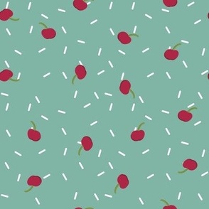 Cherries & Sprinkles on Mint
