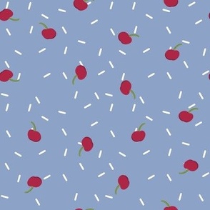 Cherries & Sprinkles on Blueberry