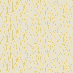 Warm minimalism Yellow line on light Grey