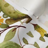 Don't Worry Be Hoppy ! Watercolor Frogs and Leaves